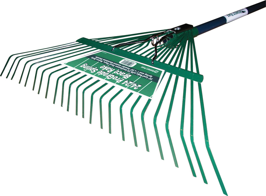Seymour Prograde Spring Brace Rake, 24 in - Leaf