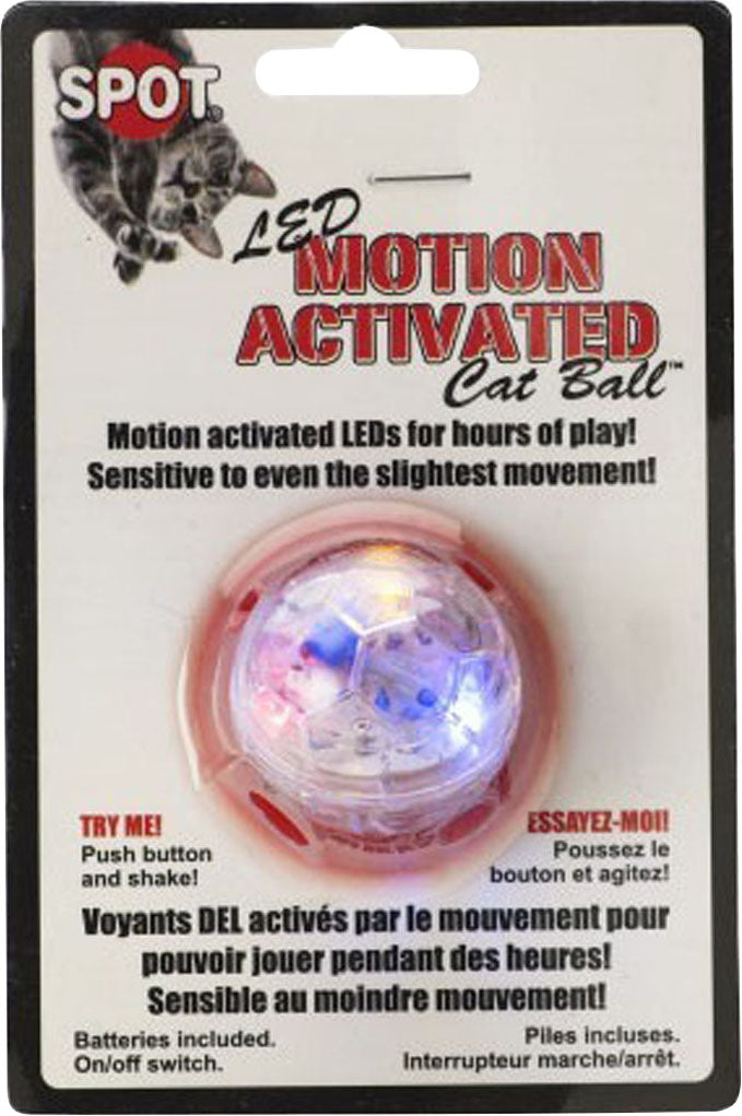 Spot LED Motion Activated Cat Ball, 1.5 in - Interactive