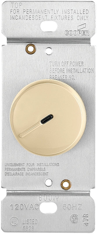 Eaton Wiring Devices RI06PL-V-K Rotary Dimmer