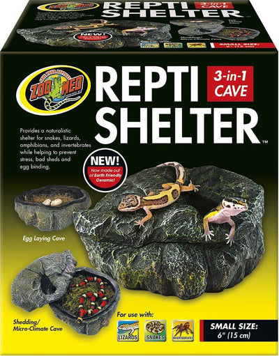 Zoo Med Repti Shelter 3-in-1 Cave, SM - Hideaways