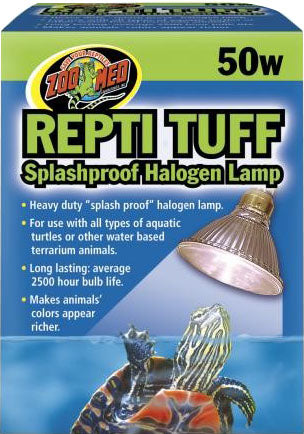 Zoo Med Repti Tuff Splashproof Halogen Lamp, 50 Watt - Specialty