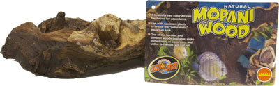 Zoo Med Natural Mopani Wood for Aquariums, Natural, sm-6-8 in - Driftwood