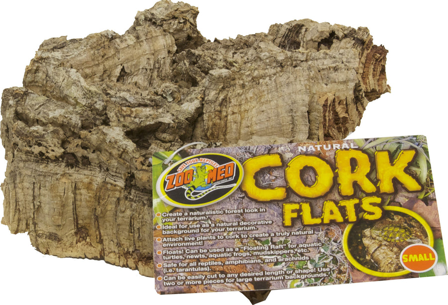 Zoo Med Natural Cork Flats, Natural, SM - Wood/Vines