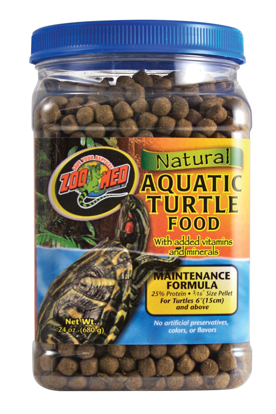 Zoo Med Natural Aquatic Turtle Food Maintenance, 24 oz - Turtle/Tortoise