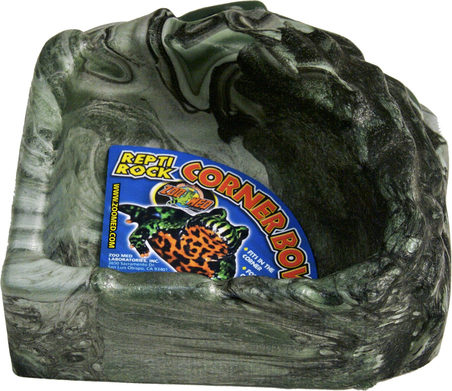 Zoo Med Repti Rock Corner Bowl, Assorted, SM - Dishes