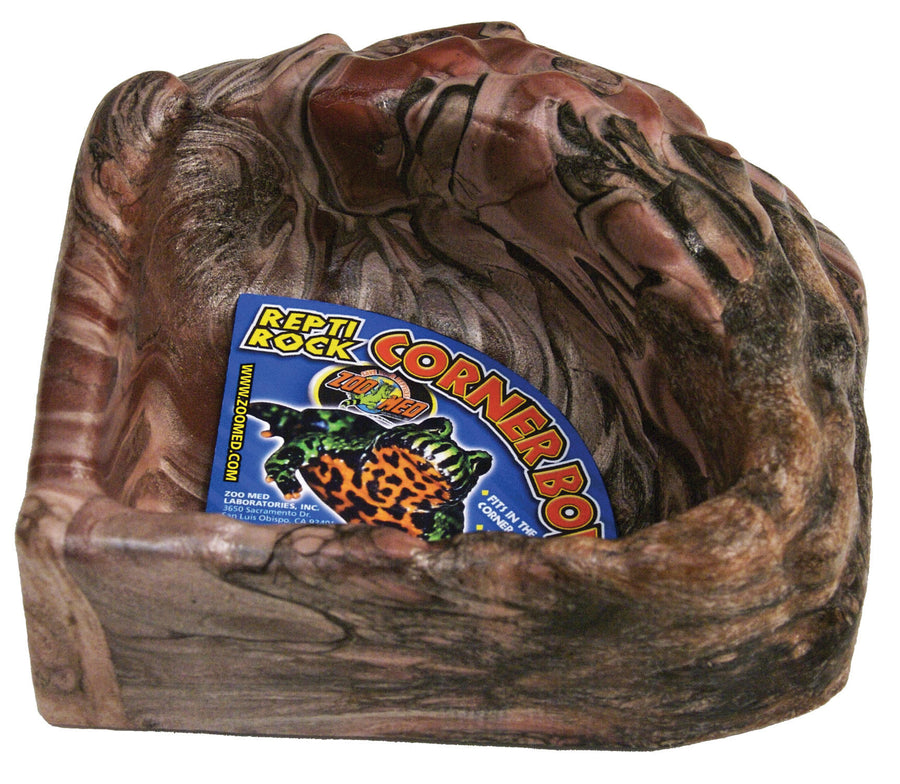 Zoo Med Repti Rock Corner Bowl, Assorted, XL - Dishes