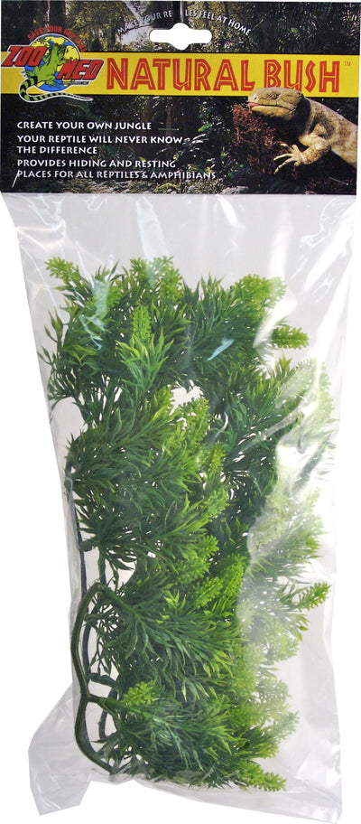 Zoo Med Natural Bush Malaysian Fern Plant, Green, md-18 in - Plants