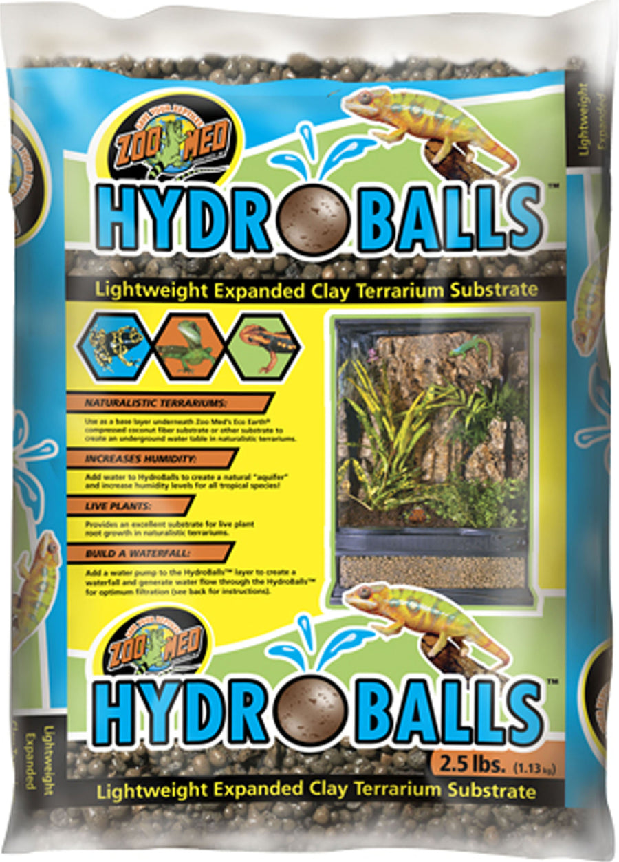 Zoo Med Hydroballs Expanded Clay Terrarium Substrate, 2.5 lb - Specialty