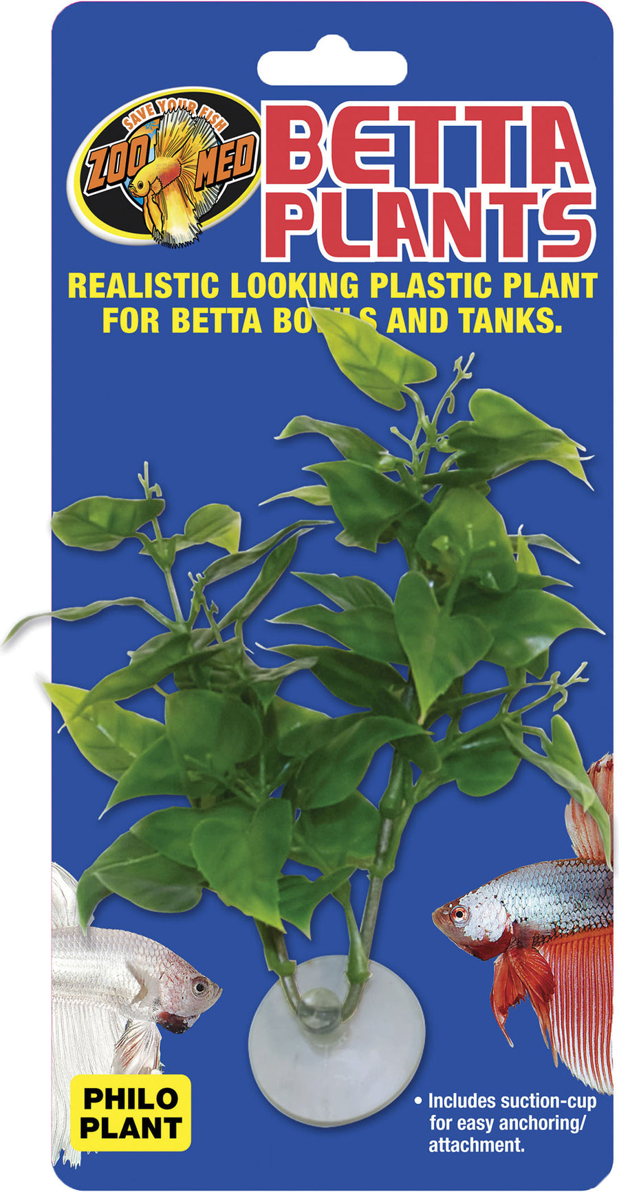 Zoo Med Betta Plants Philo Plastic Plant, Green - Plastic Plants