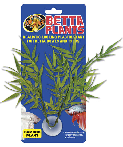 Zoo Med Betta Plants Bamboo Plastic Plant, Green - Plastic Plants