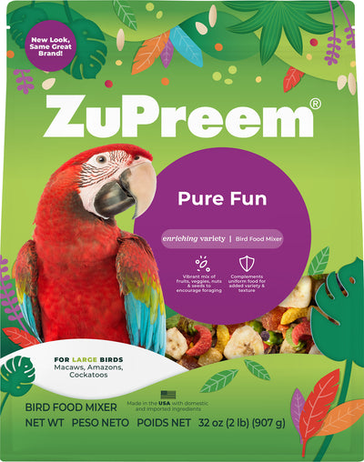 Zupreem Pure Fun Large Bird Food, 2 lb - Parrot