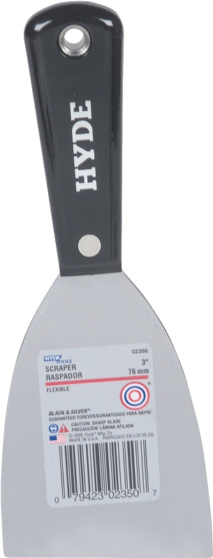 Hyde Black & Silver Series 02350 Wall Scraper