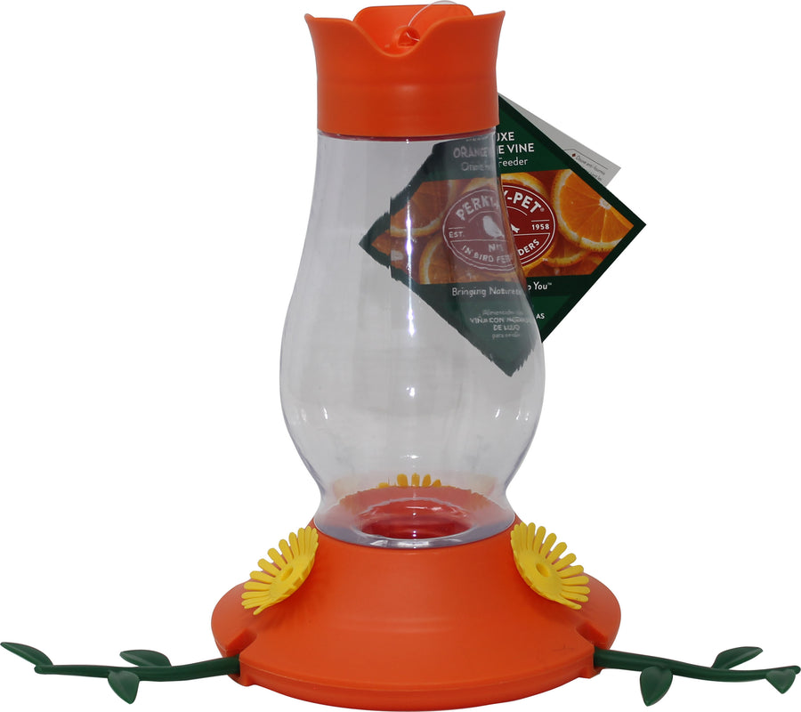 Perky-Pet Vine Plastic Oriole Feeder, Orange, 27 oz Cap - Oriole Feeders