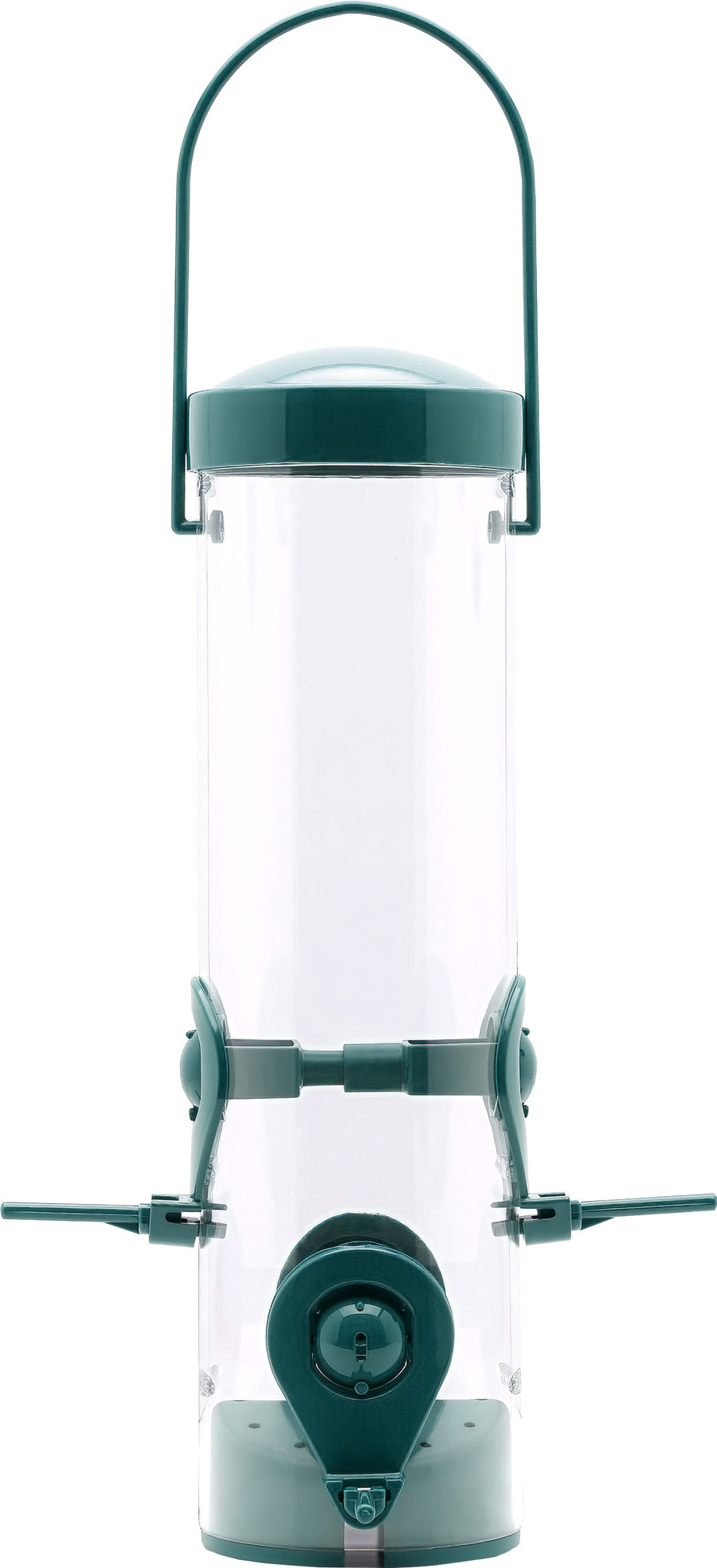 Perky-Pet Sierra 2-in-1 Feeder, Grn, 4 lb Cap - Tube Type Feeders Mixed Seed