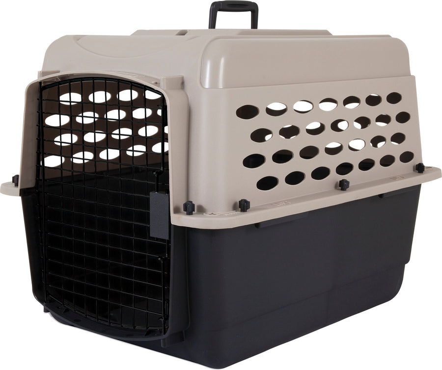 Petmate Vari Kennel, Taupe/Black, 28x21 in - Resin