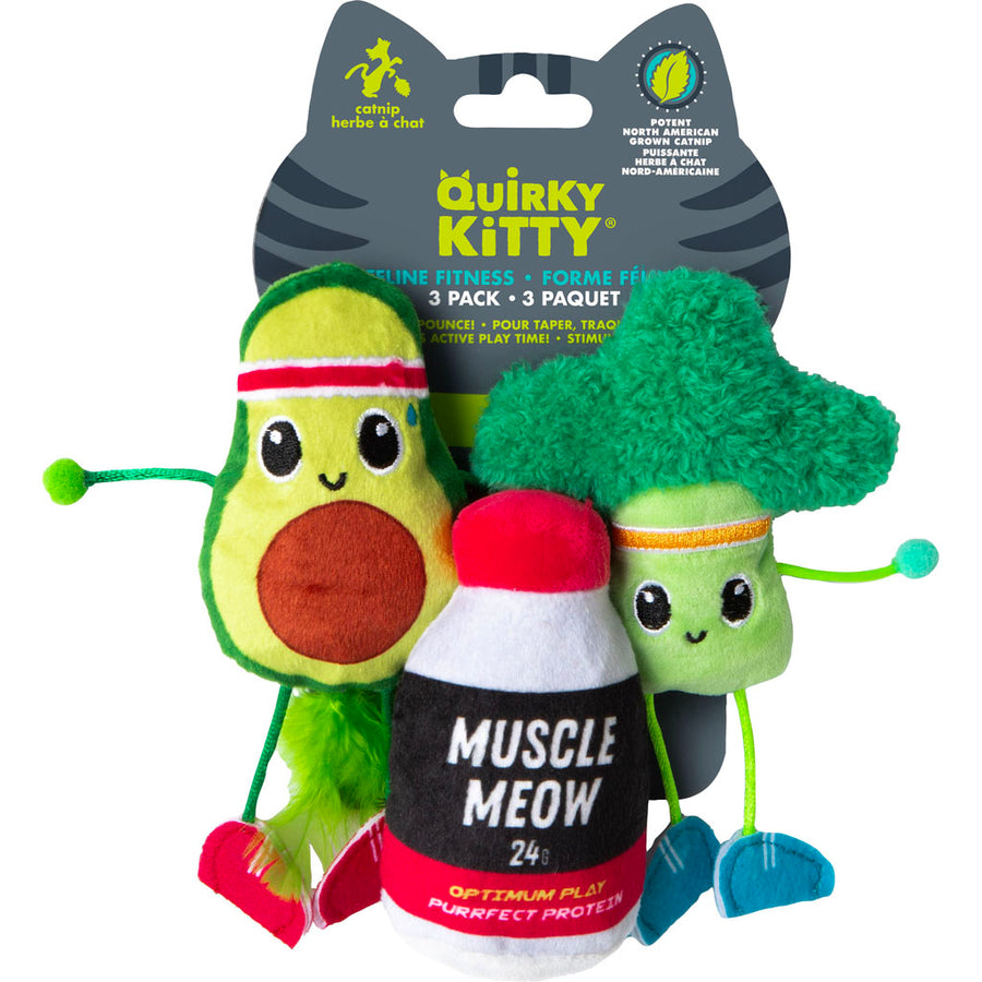 Quirky Kitty Feline Fitness Cat Toy, 3 pc - General