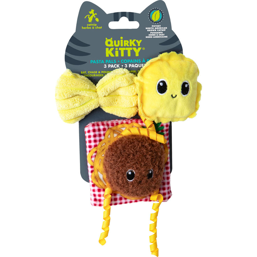 Quirky Kitty Pasta Pals Cat Toy, 3 pc - General