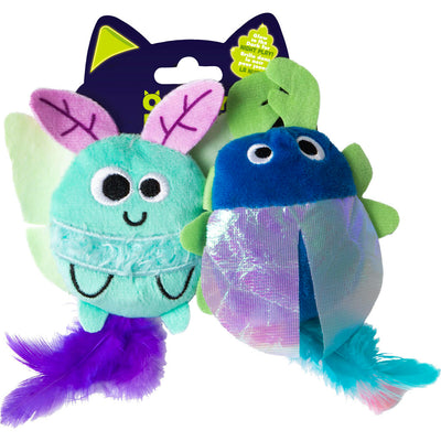 Quirky Kitty Luna Bugs Cat Toy, 2 pc - General