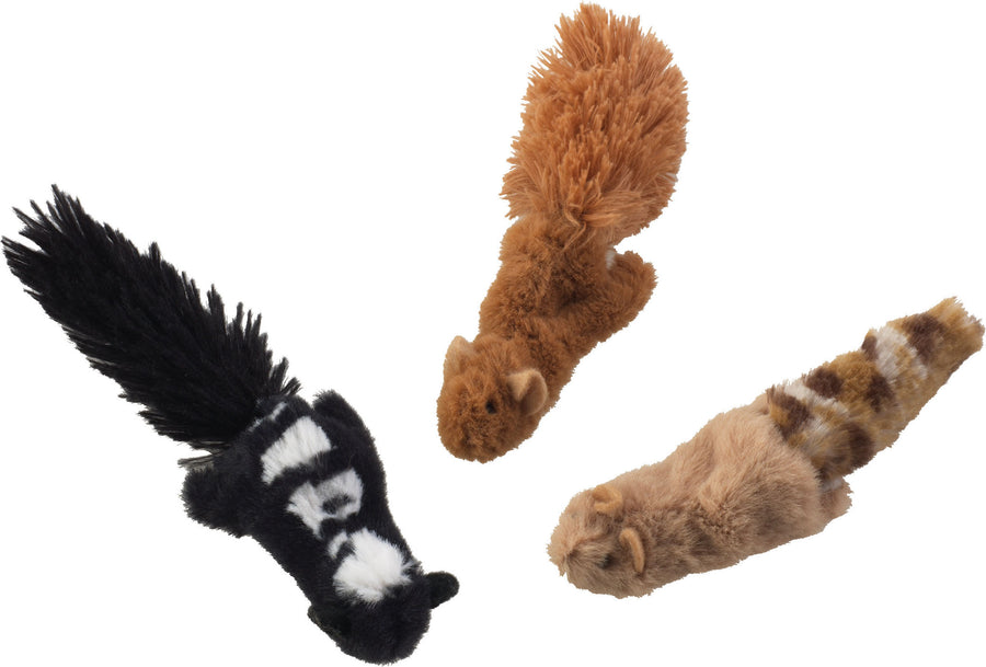 Skinneeez Forest Creatures W/Catnip, Assorted, 4.75 in
