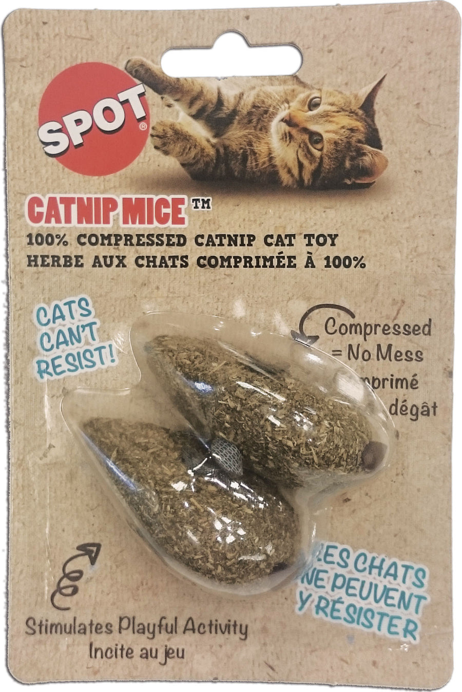 Spot 100% Catnip Candy Mice, 3.5 in-2 pk