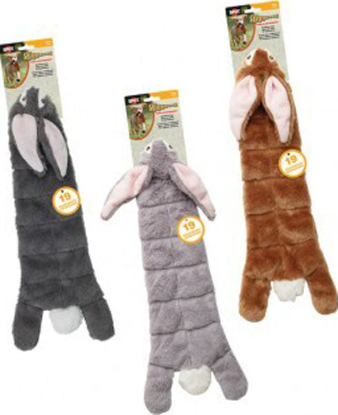 Skinneeez Multi Squeaker Rabbit, Assorted, 20 in - Plush
