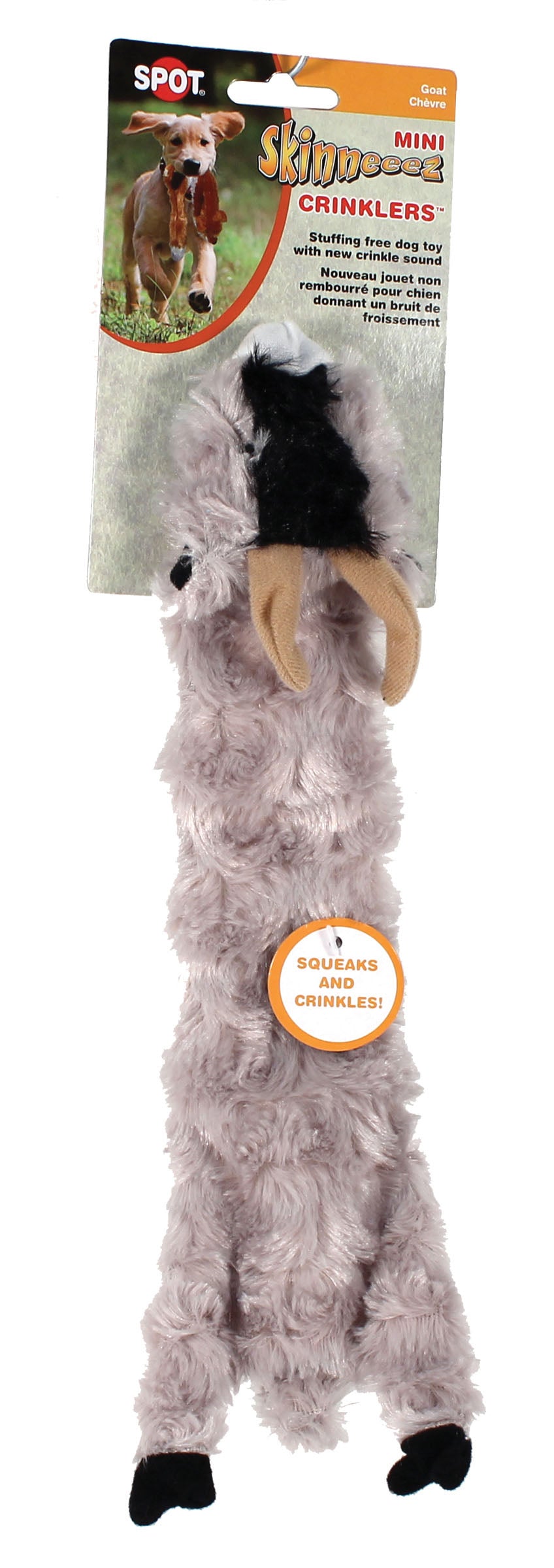 Skinneeez Mini Crinkler Goat, 14 in - Plush