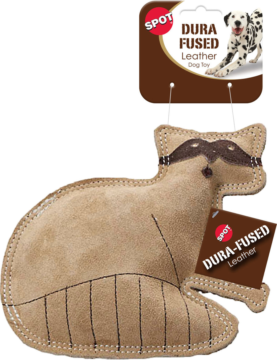 Spot Dura-Fused Leather Raccoon, Tan, 7.5 in - Canvas