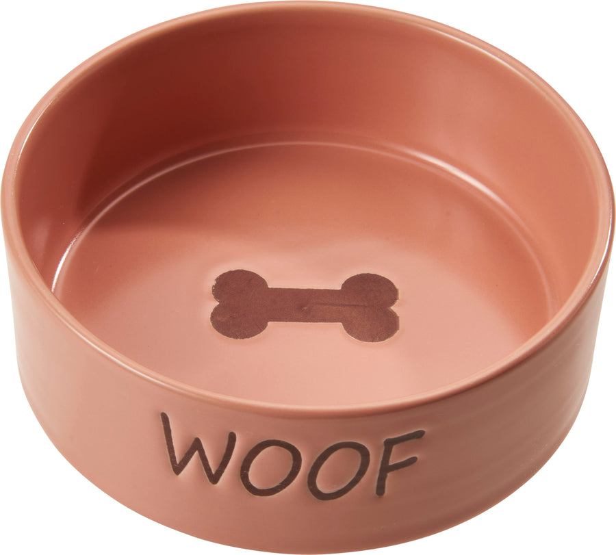 Spot Portofino Dog Dish, Pink, 5 in - Ceramic Dishes