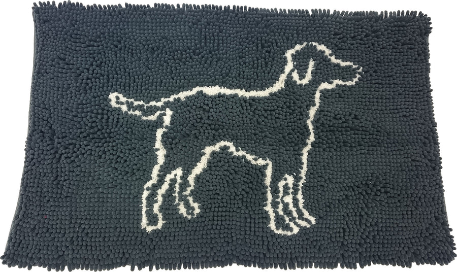 Spot Clean Paws Microfiber Mat, Gray, 31x20 in - Mats