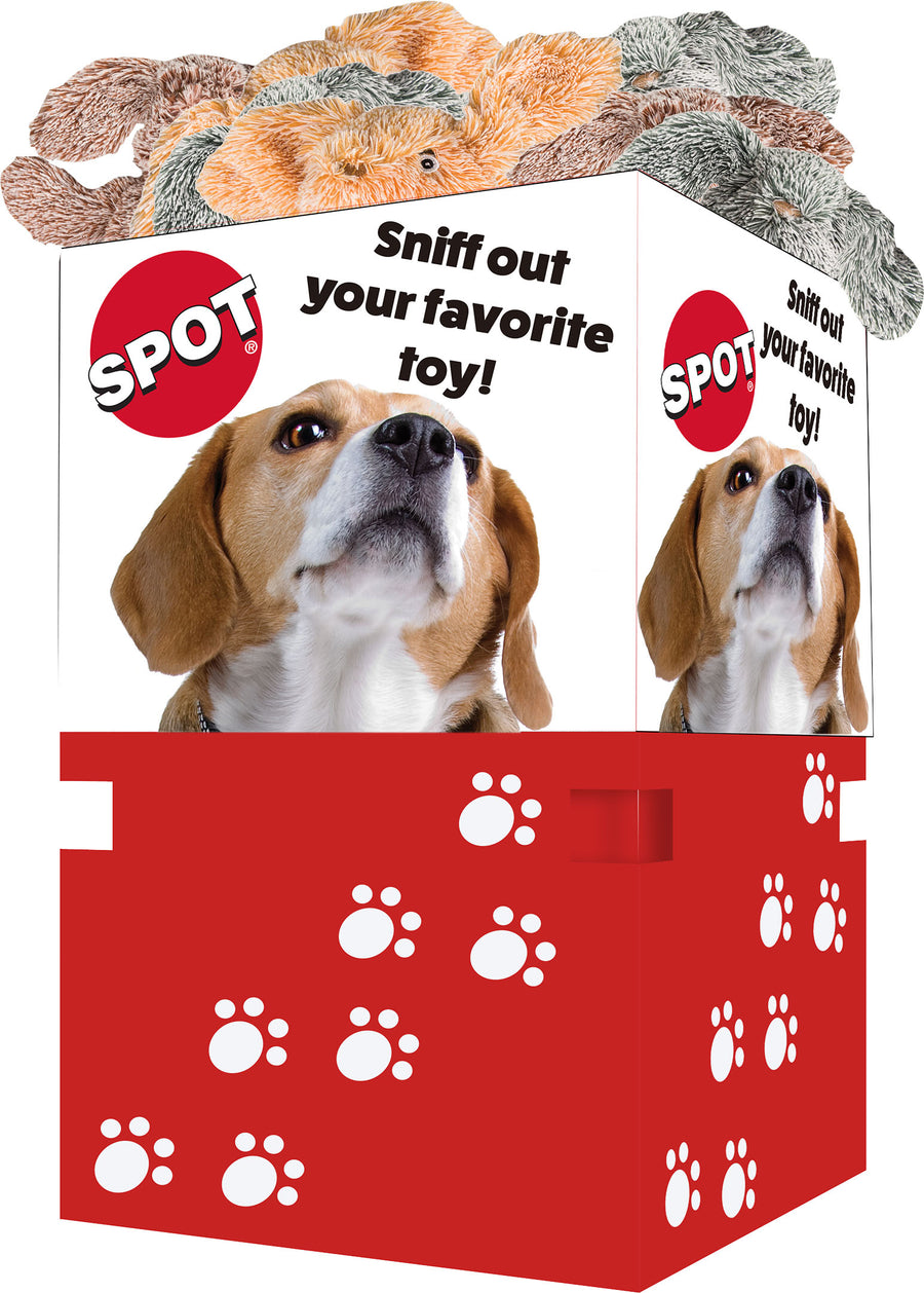 Spot Plush Cuddle Bunnies Display, Assorted, 36 pc