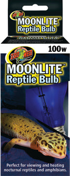 Zoo Med Moonlite Reptile Bulb, Blue, 100 Watt - Incandescent