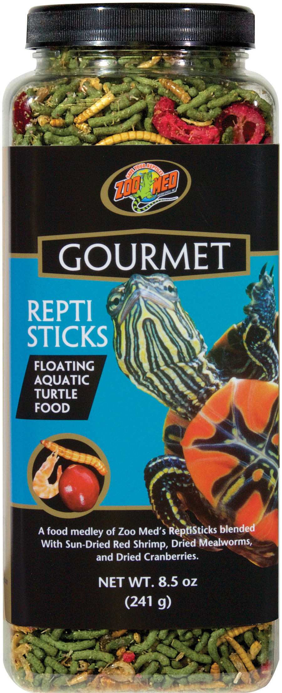 Zoo Med Gourmet Reptisticks Floating Aquatic Turtle, 8.5 oz - Turtle/Tortoise