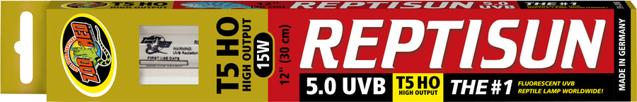 Zoo Med Reptisun 5.0 Uvb t5 Ho Linear Lamp, 12 in-15 Watt - Fluorescent