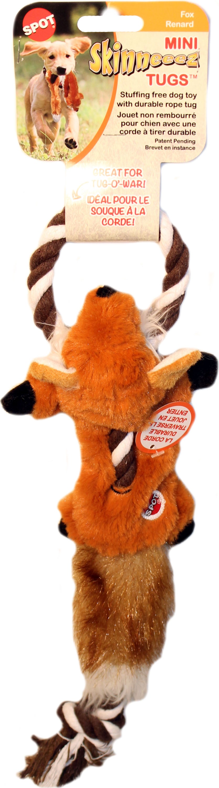 Skinneeez Mini Tugs Fox, 14 in - Plush