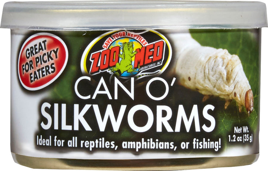 Zoo Med Can O' Silkworms, 1.2 oz - General