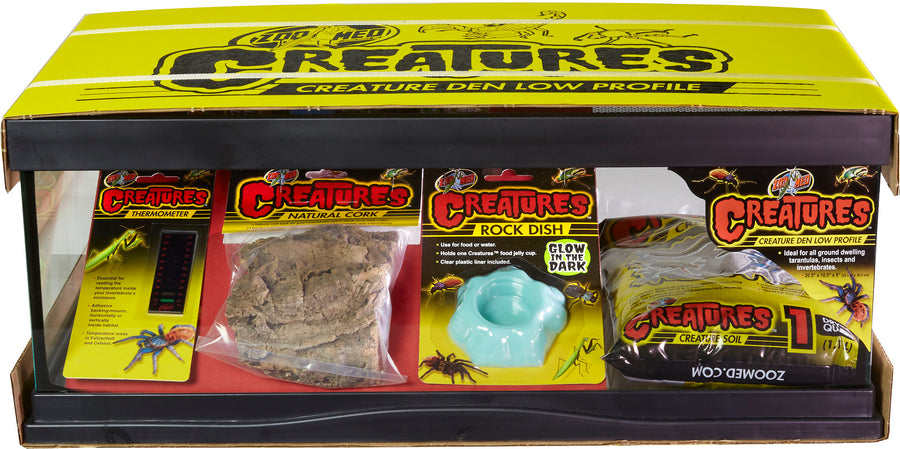 Zoo Med Creatures Den Low Profile Kit, 10.5x20.5x8 in - Starter Kits