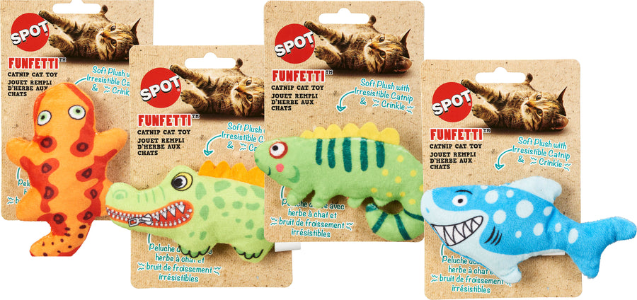 Spot Funfetti Toy W/Catnip, Assorted, 4 in