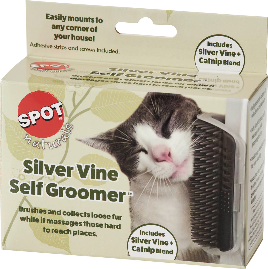 Spot Naturals Silver Vine Self Groomer, Tan - Catnip
