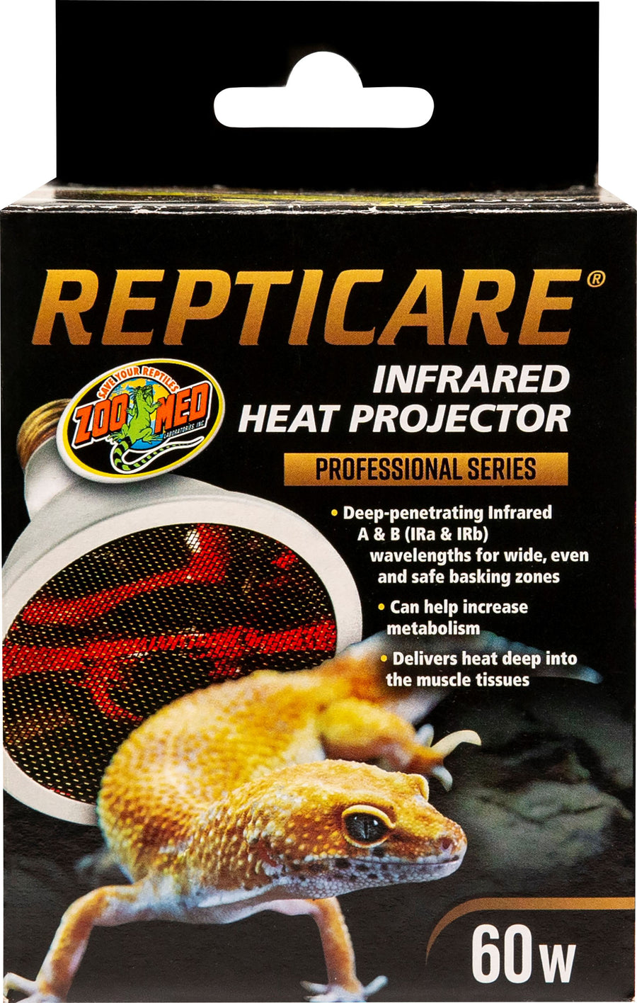 Zoo Med Repticare Infrared Heat Projector, 60 Watt - Heat Emitters