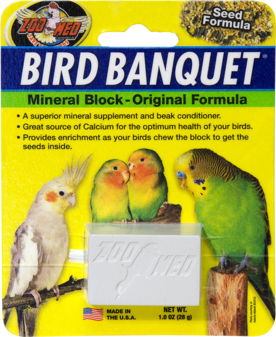 Zoo Med Bird Banquet Mineral Block Original Formula, Original, SM - Supplements