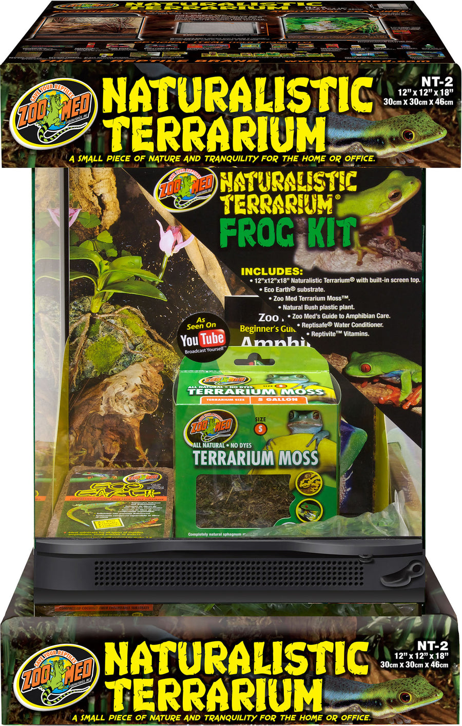 Zoo Med Naturalistic Terrarium Frog Kit, 12x12x18 in - Starter Kits