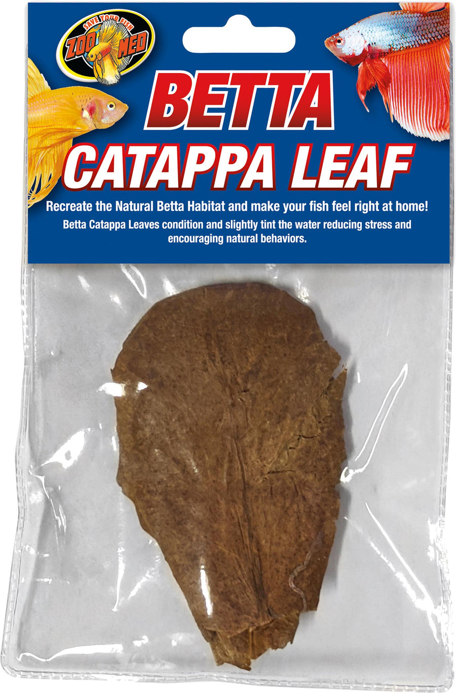 Zoo Med Betta Catappa Leaf - Plastic Plants