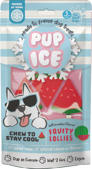 Pup Ice Fruity Lollies, Watermelon, 3 pk - Soft Treats