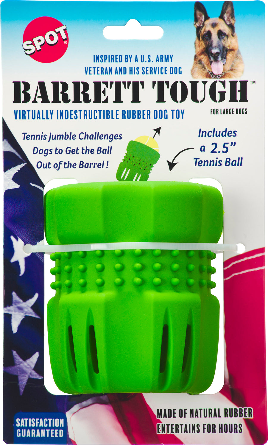 Spot Barrett Tough Tennis Jumble, LG - Rubber