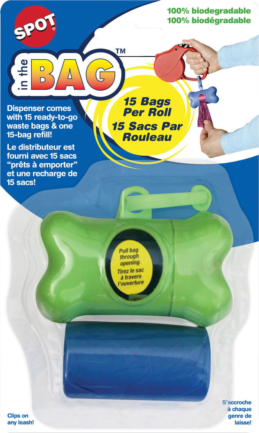 Spot in the Bag Clip on Dispenser, Assorted, 30 pc - Waste Pick Up