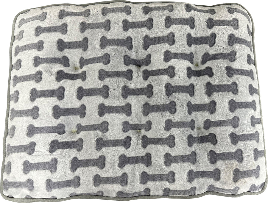 Spot Sleep Zone Bone Print Pillow Bed, Light Gray, 32 in - Pillows