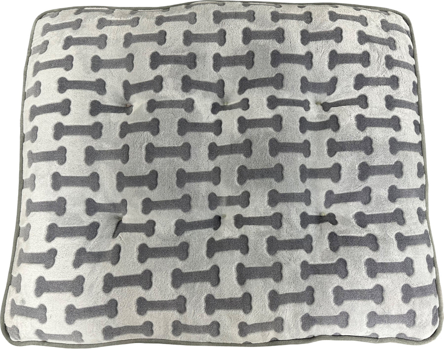 Spot Sleep Zone Bone Print Pillow Bed, Light Gray, 38 in - Pillows