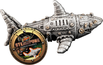 Zoo Med Steampunk Aquarium Ornament, Shark - Resin