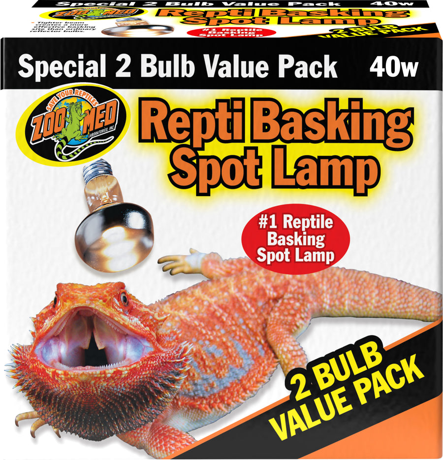 Zoo Med Repti Basking Spot Lamp, 40 Watt-2 pk - Incandescent