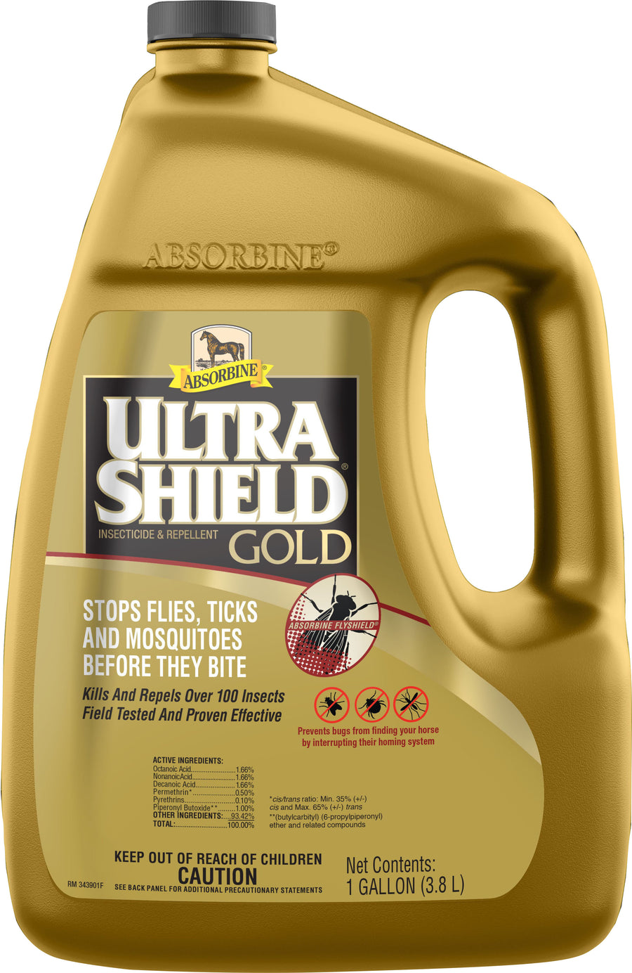 Absorbine Ultrashield Gold Insecticide, 1 gal - Ready to Use